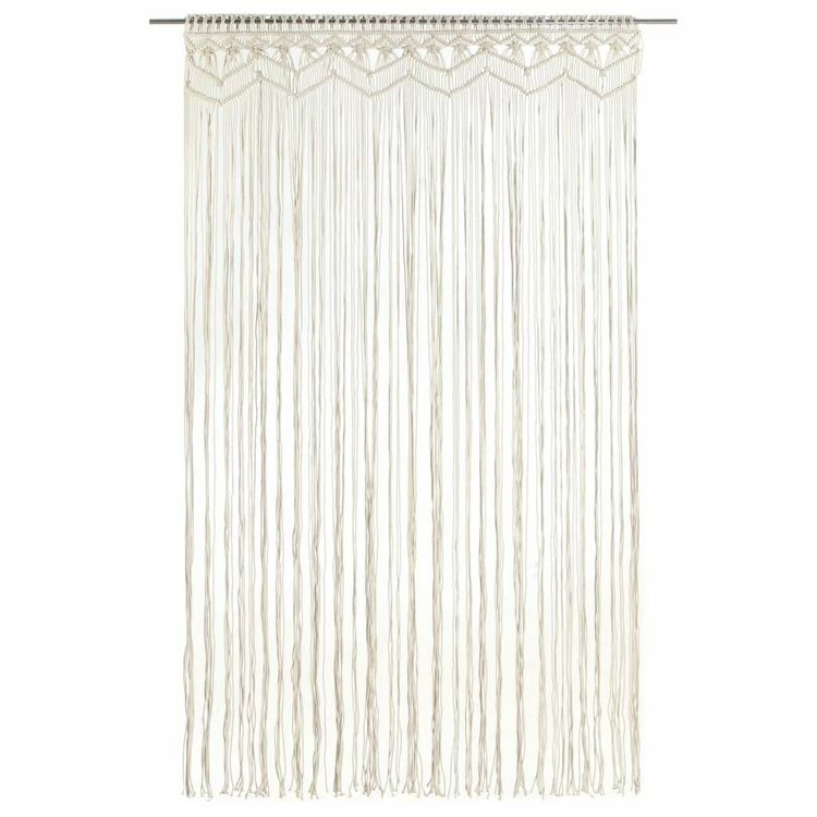 VIDAXL Rideau En Macrame 140x240 Cm Coton 4 VIDAXL Rideau En Macrame 140x240 Cm Coton – Image 2