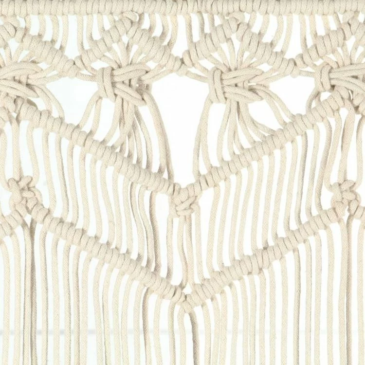 VIDAXL Rideau En Macrame 140x240 Cm Coton 6 VIDAXL Rideau En Macrame 140x240 Cm Coton – Image 4