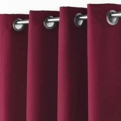 Paris Prix Rideau à Oeillets Essentiel 140x260cm Bordeaux 7 Paris Prix Rideau à Oeillets Essentiel 140x260cm Bordeaux -Auchan Boutique B2CD 1978