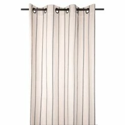 Lovely Casa Rideau à œillets 135x260 Cm St Trop Anthracite Coton