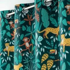 Paris Prix Rideau Enfant Jungle Story 140x280cm Bleu 7 Paris Prix Rideau Enfant Jungle Story 140x280cm Bleu -Auchan Boutique B2CD 199