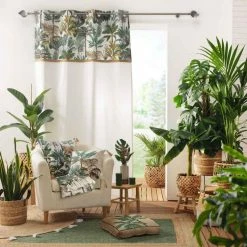 Paris Prix Rideau à Œillets Balinesia 140x240cm Naturel -Auchan Boutique B2CD 2001