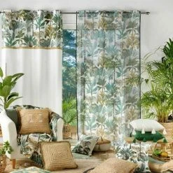 Paris Prix Rideau à Œillets Balinesia 140x240cm Naturel -Auchan Boutique B2CD 2002