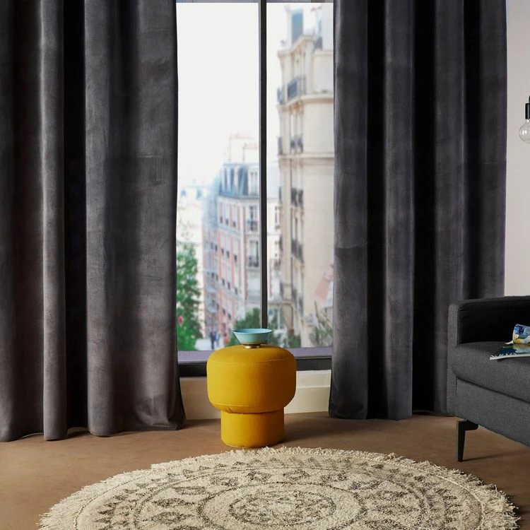 ATMOSPHERA Rideau Lilou - 140 X 260 Cm - Gris Foncé 4 ATMOSPHERA Rideau Lilou - 140 X 260 Cm - Gris Foncé – Image 2