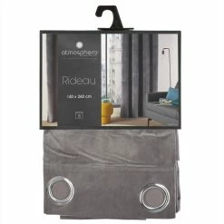 ATMOSPHERA Rideau Lilou - 140 X 260 Cm - Gris Foncé 9 ATMOSPHERA Rideau Lilou - 140 X 260 Cm - Gris Foncé -Auchan Boutique B2CD 2012