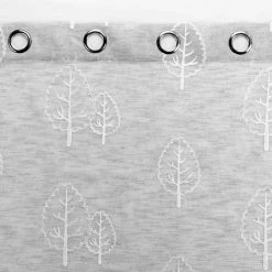Paris Prix Rideau à Œillets Tissé Sonata 140x240cm Gris -Auchan Boutique B2CD 2034