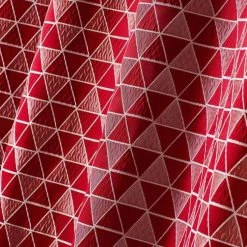 Paris Prix Rideau à Oeillets Isometric 140x260cm Rouge -Auchan Boutique B2CD 2048