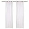 VIDAXL Rideaux Avec Anneaux En Metal 2 Pcs Coton 140x225 Cm Blanc -Auchan Boutique B2CD 2064