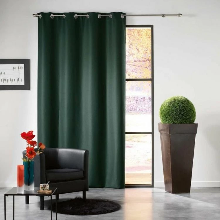 Paris Prix Rideau Occultant Mezzo 140x240cm Vert 2 Paris Prix Rideau Occultant Mezzo 140x240cm Vert