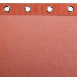 Paris Prix Rideau Voilage à Œillets Casual 140x240cm Terracotta -Auchan Boutique B2CD 2084