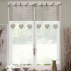 No Name Paire Vitrages 60x90 Cm Ines Beige