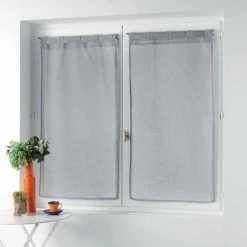 Paris Prix Paire De Voilages Zazy 60x90cm Gris