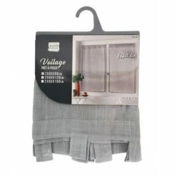 Paris Prix Paire De Voilages Zazy 60x90cm Gris -Auchan Boutique B2CD 2092