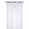 Lovely Casa Voilage à œillets 140x260 Cm Bérénice écru Coton -Auchan Boutique B2CD 2093