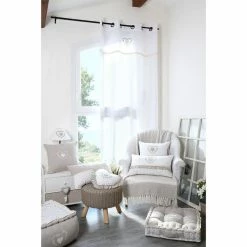 Lovely Casa Voilage à œillets 140x260 Cm Bérénice écru Coton 11 Lovely Casa Voilage à œillets 140x260 Cm Bérénice écru Coton -Auchan Boutique B2CD 2097