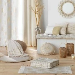 Paris Prix Rideau Voilage Sunny Gold 140x240cm Or -Auchan Boutique B2CD 2112