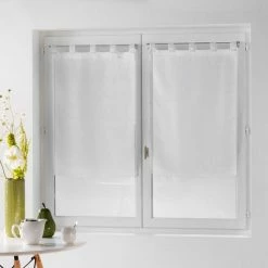 Paris Prix Paire De Voilages Dandy 60x120cm Blanc