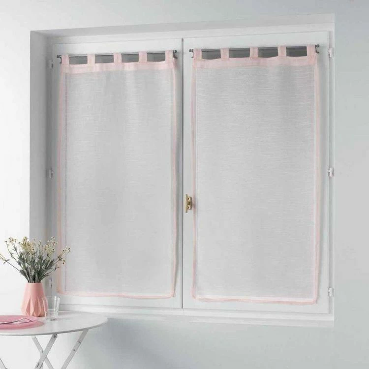 Paris Prix Paire De Voilages Zazy 60x90cm Rose 3 Paris Prix Paire De Voilages Zazy 60x90cm Rose