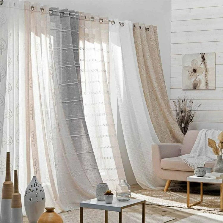 Paris Prix Rideau Voilage à Œillets Florinella 140x240cm Blanc 7 Paris Prix Rideau Voilage à Œillets Florinella 140x240cm Blanc – Image 5