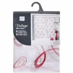 Paris Prix Paire De Voilages Hoops 60x120cm Rouge 9 Paris Prix Paire De Voilages Hoops 60x120cm Rouge -Auchan Boutique B2CD 2128