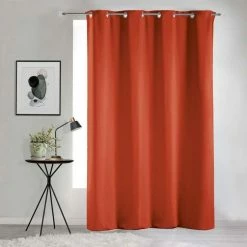 Paris Prix Rideau Occultant Occult 135x240cm Terracotta -Auchan Boutique B2CD 213