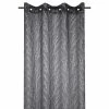 Lovely Casa Voilage à œillets 140x260 Cm Eulalie Anthracite 1 Lovely Casa Voilage à œillets 140x260 Cm Eulalie Anthracite -Auchan Boutique B2CD 2137
