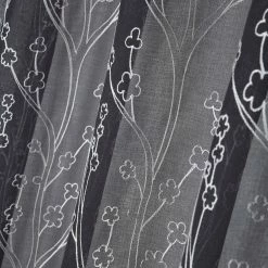 Lovely Casa Voilage à œillets 140x260 Cm Eulalie Anthracite -Auchan Boutique B2CD 2139