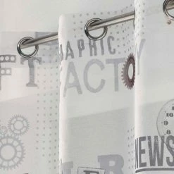 Paris Prix Rideau Voilage à Œillets Artus 140x240cm Blanc -Auchan Boutique B2CD 2142