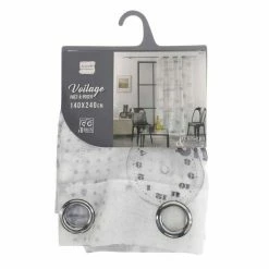 Paris Prix Rideau Voilage à Œillets Artus 140x240cm Blanc -Auchan Boutique B2CD 2143
