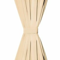 VIDAXL Rideau Occultant Avec Boucles 2 Pcs 140 X 175 Cm Beige -Auchan Boutique B2CD 2166