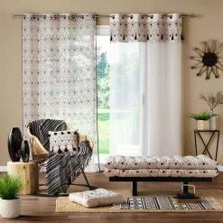 Paris Prix Rideau Voilage à Œillets Nalika 140x240cm Blanc -Auchan Boutique B2CD 2171