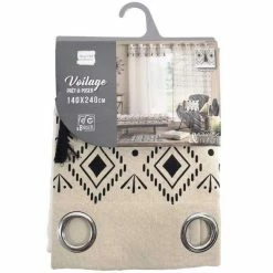 Paris Prix Rideau Voilage à Œillets Nalika 140x240cm Blanc -Auchan Boutique B2CD 2172