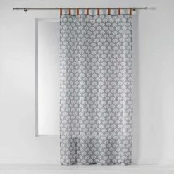 Paris Prix Rideau Voilage à Passants Art Déco Chic 140x240cm Anthracite