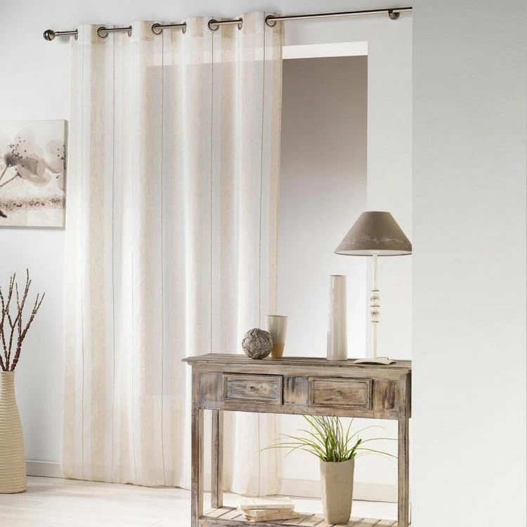 Paris Prix Rideau Voilage à Passants Hélios 140x240cm Lin 3 Paris Prix Rideau Voilage à Passants Hélios 140x240cm Lin