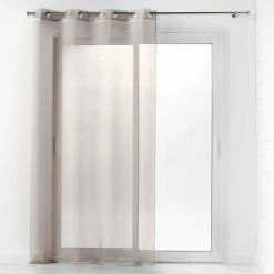 Paris Prix Rideau Voilage Ă Ĺ’illets Camilla 140x280cm Lin