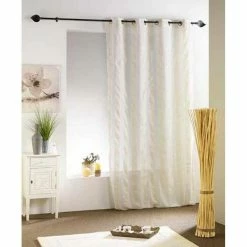 Paris Prix Voilage Tissé Naturel 140x240cm Terra