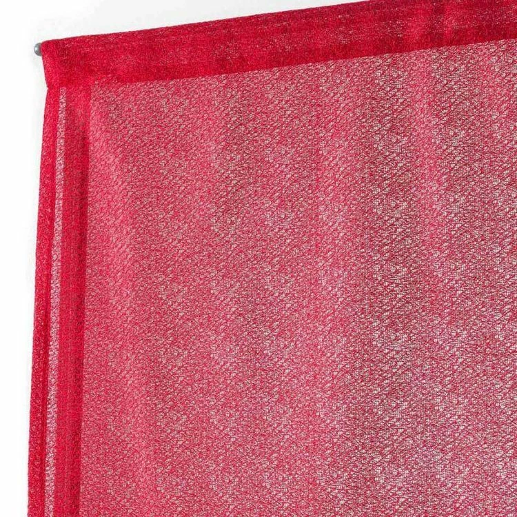 Paris Prix Paire De Voilages Castille 60x160cm Rouge 4 Paris Prix Paire De Voilages Castille 60x160cm Rouge – Image 2