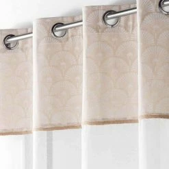 Paris Prix Rideau Voilage à Œillets Bahina 140x240cm Blanc -Auchan Boutique B2CD 2216