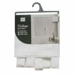 Paris Prix Paire De Voilages Olympia 60x90cm Blanc -Auchan Boutique B2CD 2242