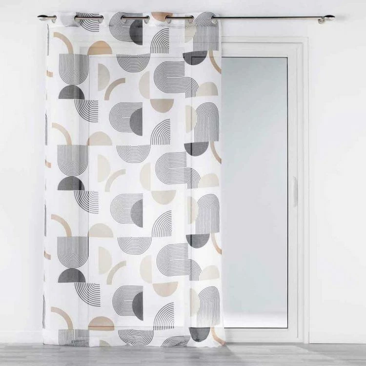 Paris Prix Rideau Voilage à Œillets Milazzo 140x240cm Blanc 3 Paris Prix Rideau Voilage à Œillets Milazzo 140x240cm Blanc