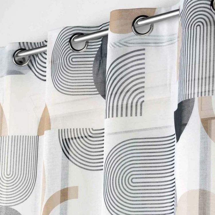 Paris Prix Rideau Voilage à Œillets Milazzo 140x240cm Blanc 4 Paris Prix Rideau Voilage à Œillets Milazzo 140x240cm Blanc – Image 2