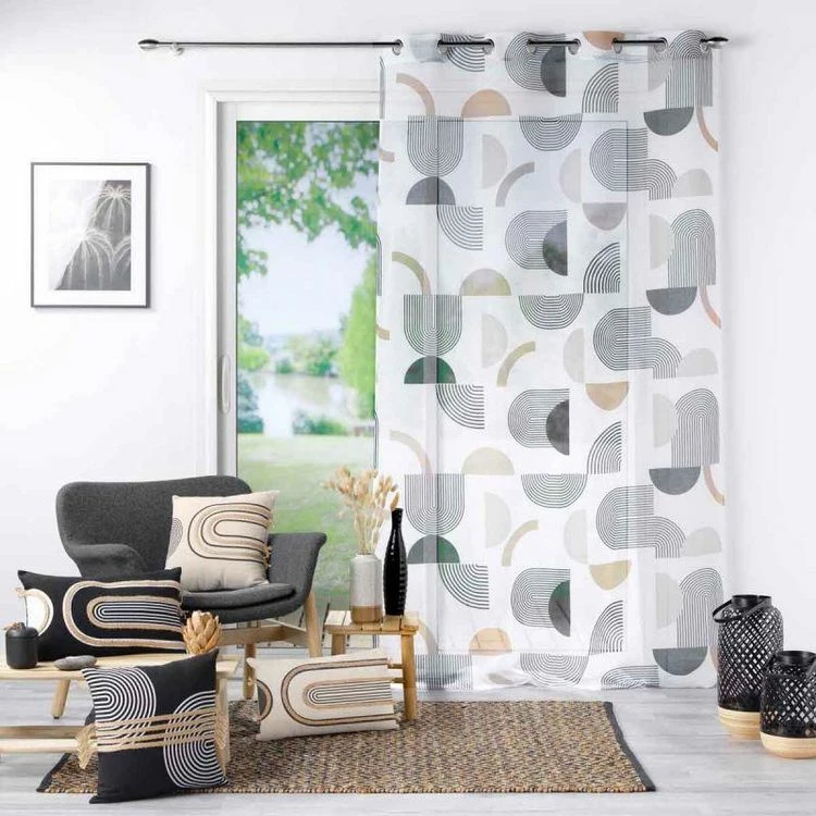 Paris Prix Rideau Voilage à Œillets Milazzo 140x240cm Blanc 5 Paris Prix Rideau Voilage à Œillets Milazzo 140x240cm Blanc – Image 3