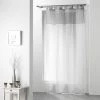 Paris Prix Rideau Voilage Duo 140x240cm Blanc & Gris -Auchan Boutique B2CD 2263