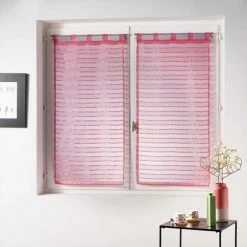 Paris Prix Paire De Voilages Riane 60x160cm Corail