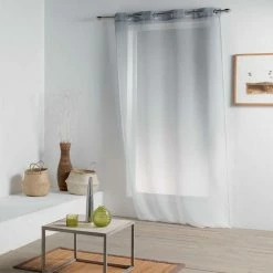 Paris Prix Rideau Voilage Vitalia 140x260cm Gris
