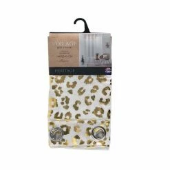 Paris Prix Rideau Voilage à Œillets Tayma 140x240cm Or -Auchan Boutique B2CD 2279