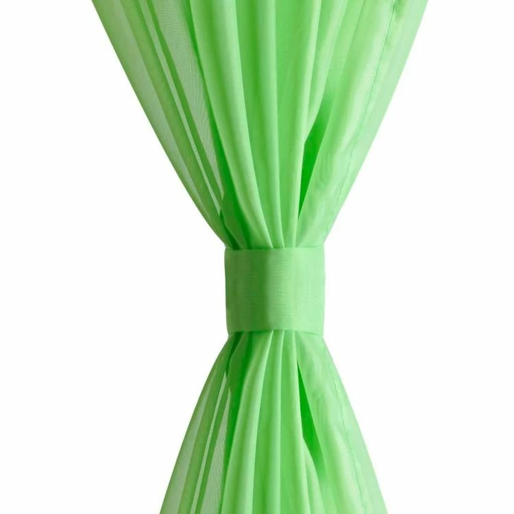 VIDAXL Rideau Fin Vert Pomme 140x225 Cm 2 Pcs 6 VIDAXL Rideau Fin Vert Pomme 140x225 Cm 2 Pcs – Image 4