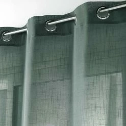 Paris Prix Rideau Voilage à Œillets Zazy 140x240cm Kaki -Auchan Boutique B2CD 2317