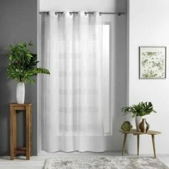 Paris Prix Rideau Voilage à Œillets Ajourela 140x240cm Blanc 9 Paris Prix Rideau Voilage à Œillets Ajourela 140x240cm Blanc -Auchan Boutique B2CD 2325