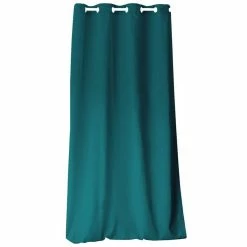 TOILINUX Lot De 2 Rideaux Panama - 240 Cm X 135 Cm - Vert émeraude -Auchan Boutique B2CD 233